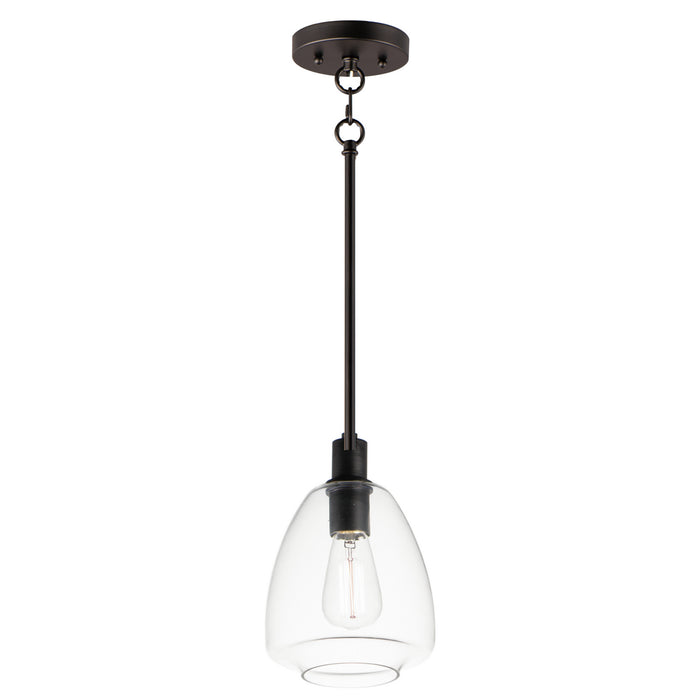 Myhouse Lighting Maxim - 11112CLBK - One Light Pendant - Babylon - Black