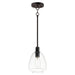 Myhouse Lighting Maxim - 11112CLBK - One Light Pendant - Babylon - Black