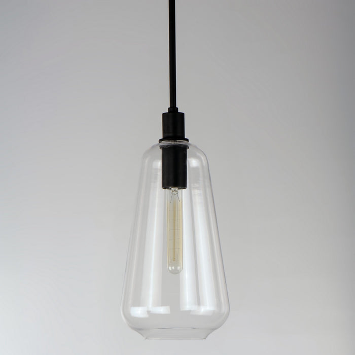 Myhouse Lighting Maxim - 11114CLBK - One Light Pendant - Babylon - Black