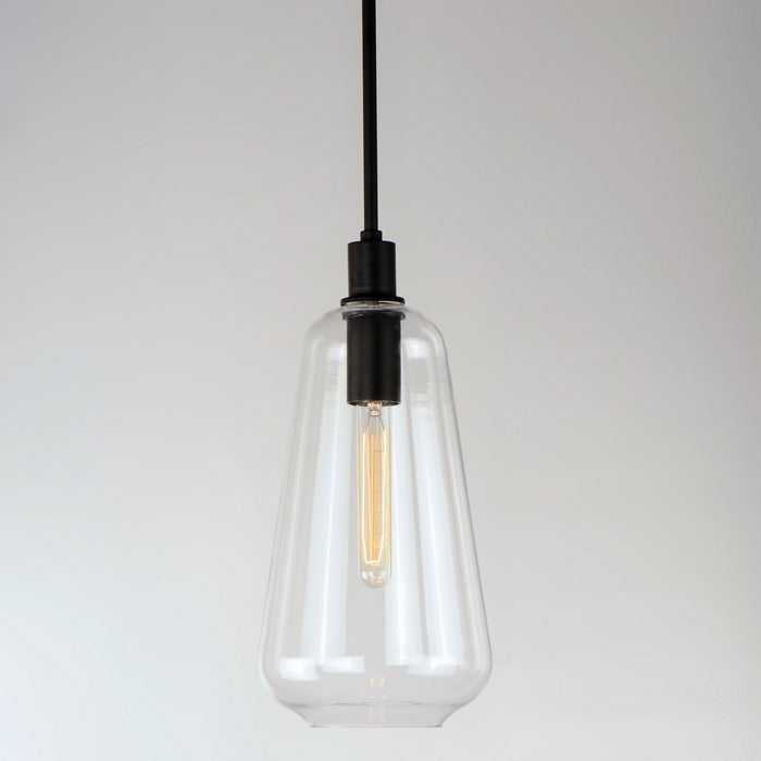 Myhouse Lighting Maxim - 11114CLBK - One Light Pendant - Babylon - Black