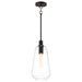 Myhouse Lighting Maxim - 11114CLBK - One Light Pendant - Babylon - Black