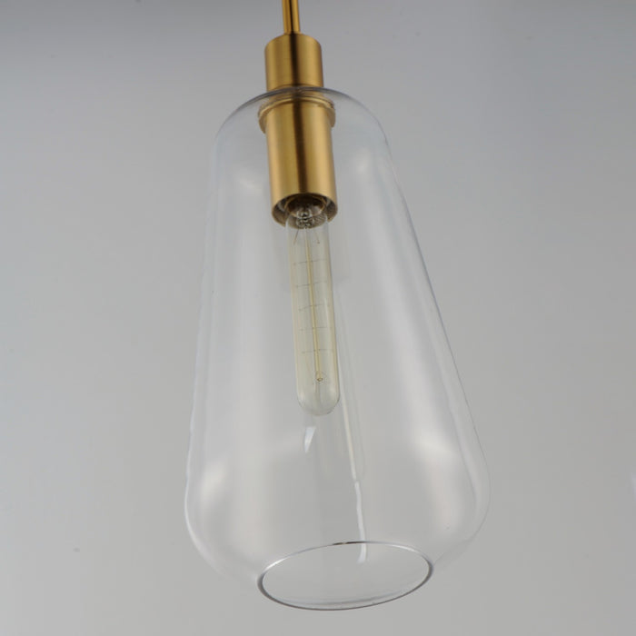 Myhouse Lighting Maxim - 11114CLSBR - One Light Pendant - Babylon - Satin Brass
