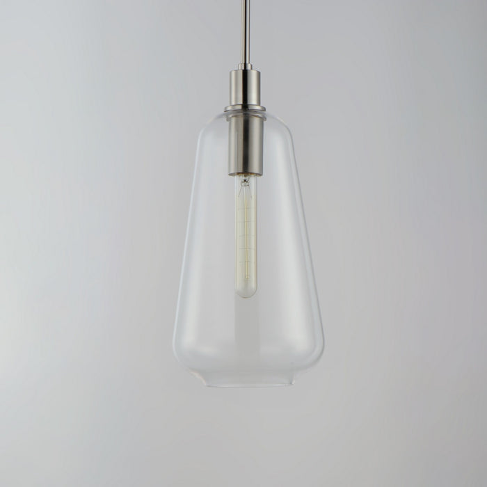 Myhouse Lighting Maxim - 11114CLSN - One Light Pendant - Babylon - Satin Nickel