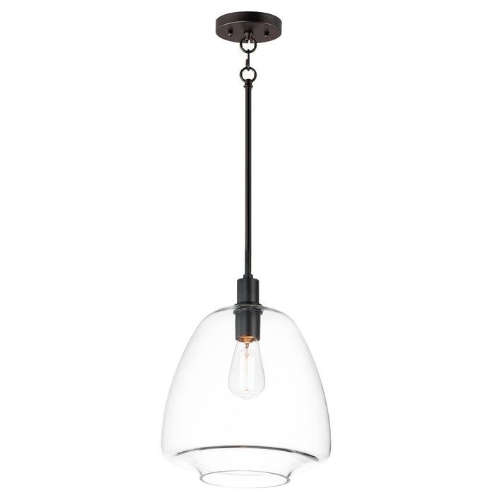 Myhouse Lighting Maxim - 11116CLBK - One Light Pendant - Babylon - Black