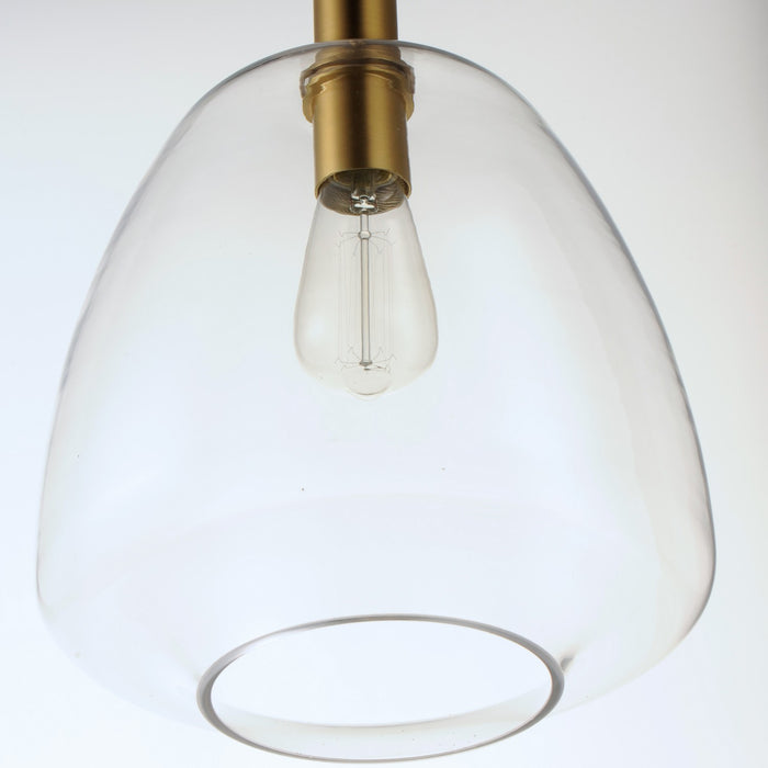 Myhouse Lighting Maxim - 11116CLSBR - One Light Pendant - Babylon - Satin Brass