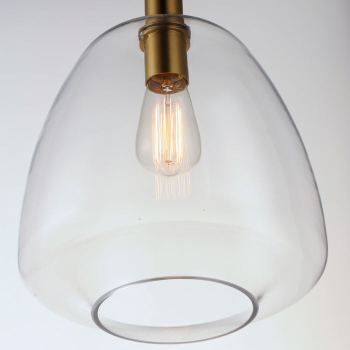 Myhouse Lighting Maxim - 11116CLSBR - One Light Pendant - Babylon - Satin Brass