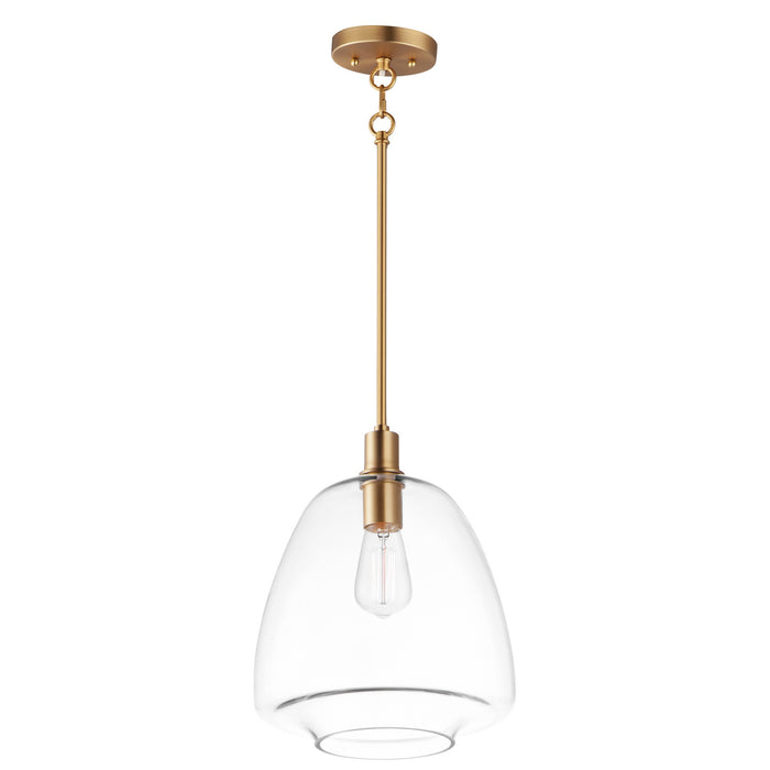 Myhouse Lighting Maxim - 11116CLSBR - One Light Pendant - Babylon - Satin Brass