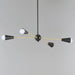 Myhouse Lighting Maxim - 11264BKSBR - Four Light Pendant - Lovell - Black / Satin Brass