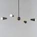 Myhouse Lighting Maxim - 11264BKSBR - Four Light Pendant - Lovell - Black / Satin Brass