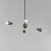 Myhouse Lighting Maxim - 11264BKSBR - Four Light Pendant - Lovell - Black / Satin Brass