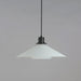 Myhouse Lighting Maxim - 11414BKWT - One Light Pendant - Oslo - Black / White