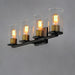 Myhouse Lighting Maxim - 11844CDABBK - Four Light Bath Vanity - Sleek - Antique Brass / Black