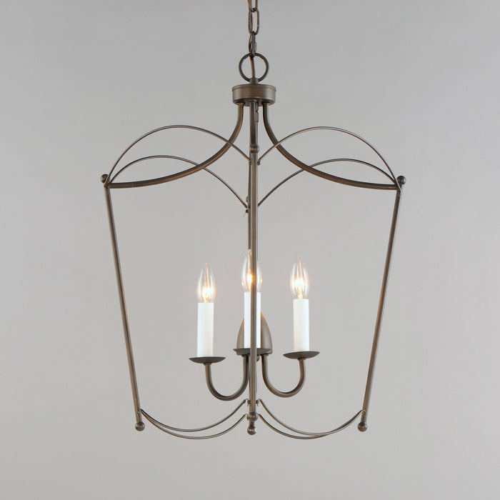 Myhouse Lighting Maxim - 12163CHB - Three Light Pendant - Plumette - Chestnut Bronze