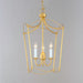 Myhouse Lighting Maxim - 12163GL - Three Light Pendant - Plumette - Gold Leaf