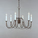 Myhouse Lighting Maxim - 12166CHB - Six Light Chandelier - Plumette - Chestnut Bronze