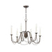 Myhouse Lighting Maxim - 12166CHB - Six Light Chandelier - Plumette - Chestnut Bronze