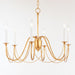 Myhouse Lighting Maxim - 12166GL - Six Light Chandelier - Plumette - Gold Leaf