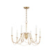 Myhouse Lighting Maxim - 12166GL - Six Light Chandelier - Plumette - Gold Leaf