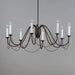 Myhouse Lighting Maxim - 12168CHB - Eight Light Chandelier - Plumette - Chestnut Bronze