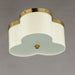 Myhouse Lighting Maxim - 12243OFSBR - Three Light Flush Mount - Clover - Satin Brass