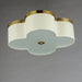 Myhouse Lighting Maxim - 12244OFSBR - Four Light Flush Mount - Clover - Satin Brass