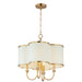 Myhouse Lighting Maxim - 12246OFSBR - Four Light Chandelier - Clover - Satin Brass