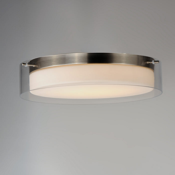 Myhouse Lighting Maxim - 12286CLSWSN - LED Flush Mount - Duo - Satin Nickel