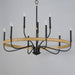 Myhouse Lighting Maxim - 14449DWBK - Nine Light Chandelier - Franklin - Driftwood / Black