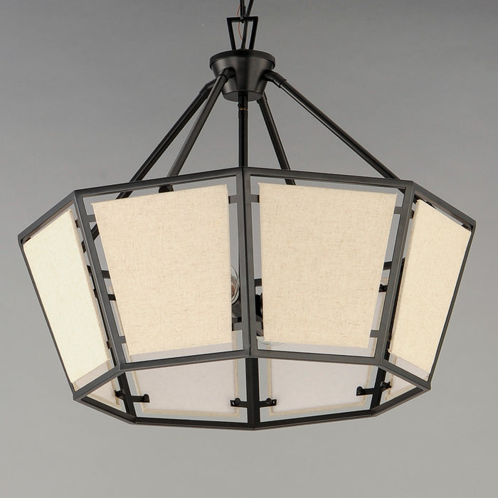 Myhouse Lighting Maxim - 20265CVBK - Four Light Chandelier - Montauk - Black