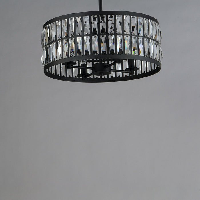 Myhouse Lighting Maxim - 21815BCBK - Four Light Pendant - Madeline - Black