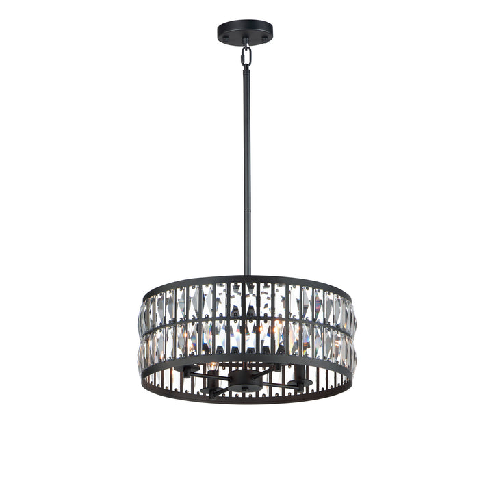 Myhouse Lighting Maxim - 21815BCBK - Four Light Pendant - Madeline - Black