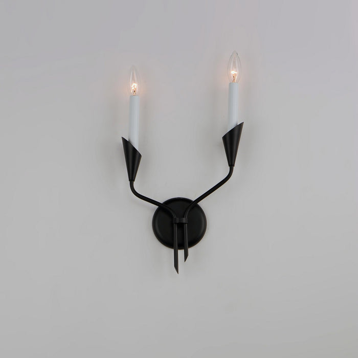 Myhouse Lighting Maxim - 24342BK - Two Light Wall Sconce - Calyx - Black