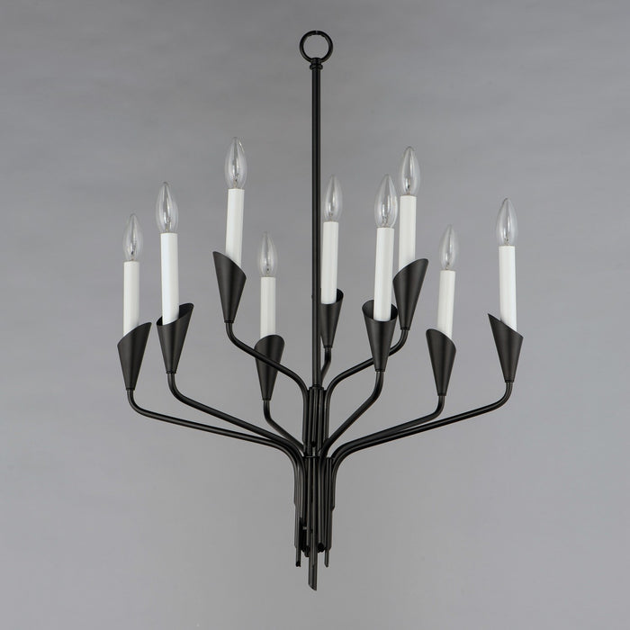 Myhouse Lighting Maxim - 24349BK - Nine Light Chandelier - Calyx - Black