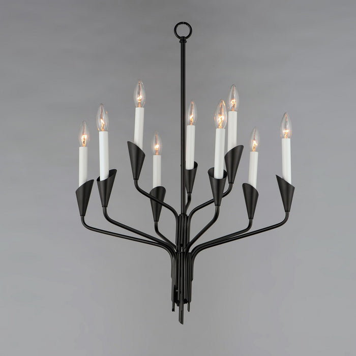 Myhouse Lighting Maxim - 24349BK - Nine Light Chandelier - Calyx - Black