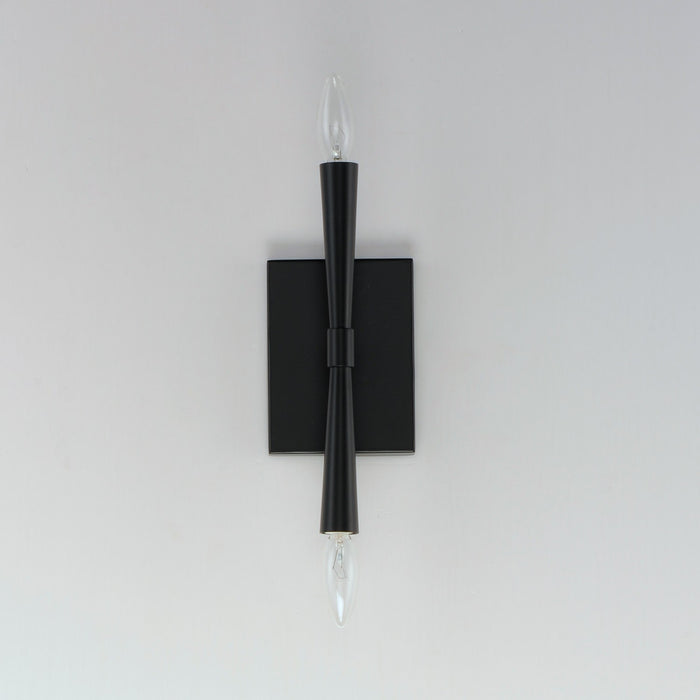 Myhouse Lighting Maxim - 24621BK - Two Light Wall Sconce - Rome - Black