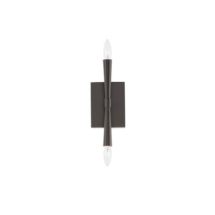 Myhouse Lighting Maxim - 24621BK - Two Light Wall Sconce - Rome - Black