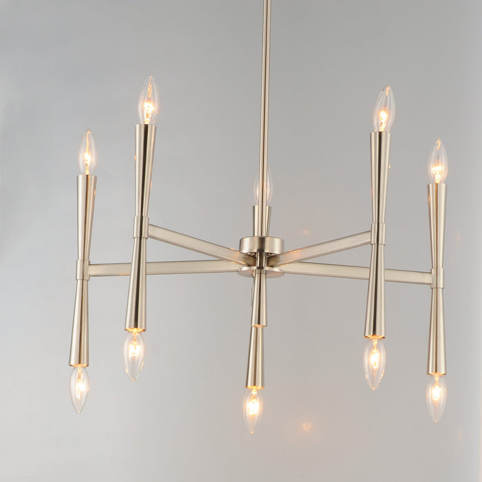 Myhouse Lighting Maxim - 24625SN - Ten Light Chandelier - Rome - Satin Nickel