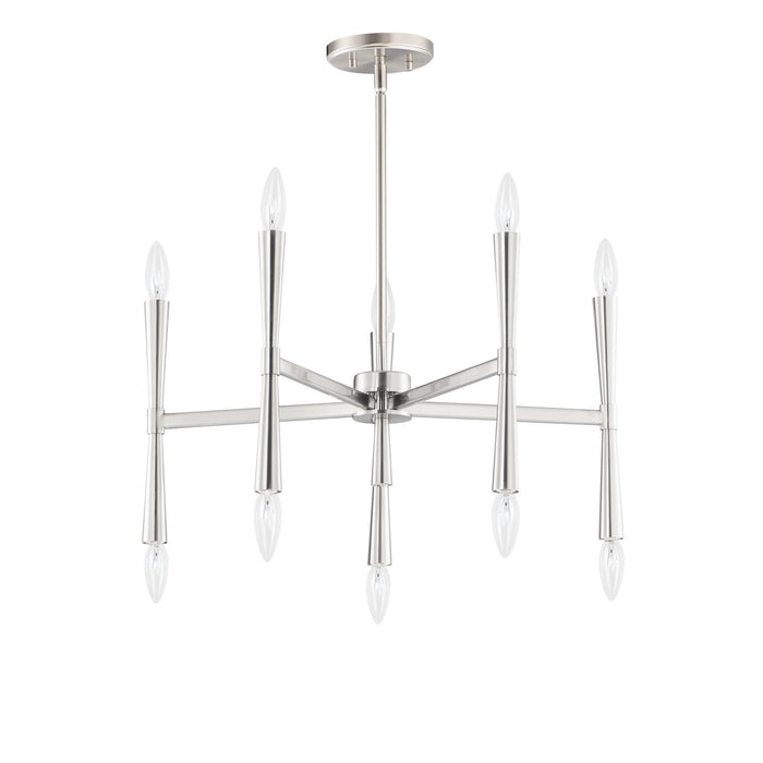 Myhouse Lighting Maxim - 24625SN - Ten Light Chandelier - Rome - Satin Nickel