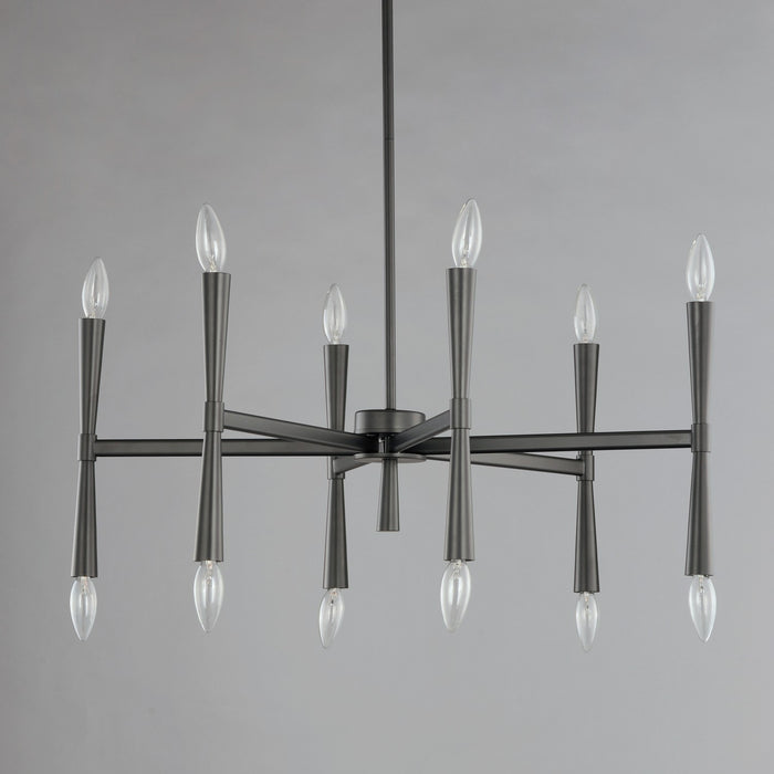 Myhouse Lighting Maxim - 24626BK - 12 Light Chandelier - Rome - Black