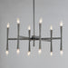 Myhouse Lighting Maxim - 24626BK - 12 Light Chandelier - Rome - Black