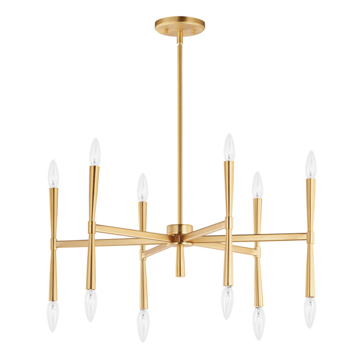 Myhouse Lighting Maxim - 24626SBR - 12 Light Chandelier - Rome - Satin Brass