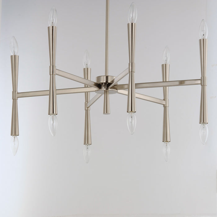 Myhouse Lighting Maxim - 24626SN - 12 Light Chandelier - Rome - Satin Nickel