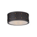 Myhouse Lighting Maxim - 25160OIAB - Two Light Flush Mount - Trestle - Oil Rubbed Bronze / Antique Brass