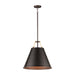 Myhouse Lighting Maxim - 25162OIAB - One Light Pendant - Trestle - Oil Rubbed Bronze / Antique Brass