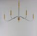 Myhouse Lighting Maxim - 25375CLPCSBR - Five Light Chandelier - Clarion - Polished Chrome / Satin Brass