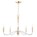 Myhouse Lighting Maxim - 25375CLPCSBR - Five Light Chandelier - Clarion - Polished Chrome / Satin Brass