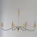 Myhouse Lighting Maxim - 25378CLPCSBR - Eight Light Chandelier - Clarion - Polished Chrome / Satin Brass