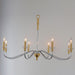 Myhouse Lighting Maxim - 25378CLPCSBR - Eight Light Chandelier - Clarion - Polished Chrome / Satin Brass