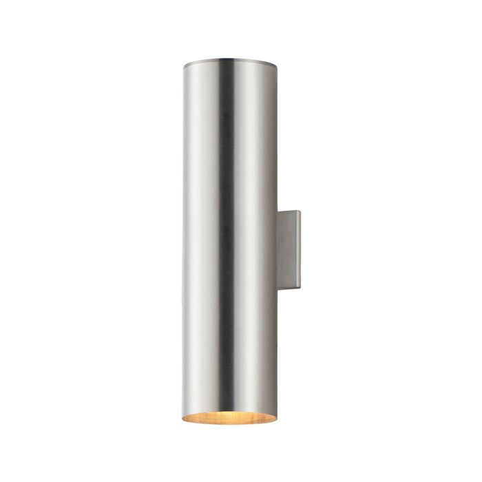 Myhouse Lighting Maxim - 26109AL - Two Light Outdoor Wall Lantern - Outpost - Brushed Aluminum