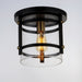 Myhouse Lighting Maxim - 2641BKAB - One Light Flush Mount - Capitol - Black / Antique Brass